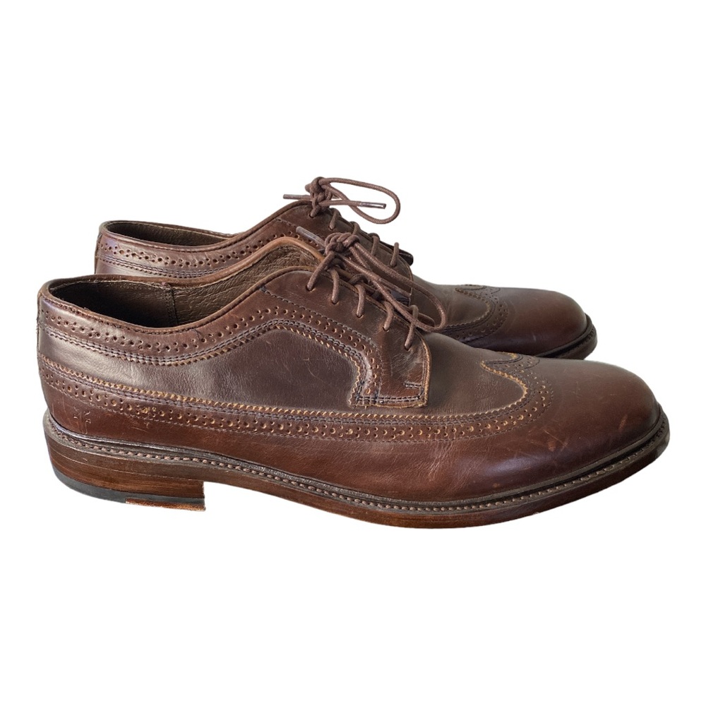 Frye 'James' Brown Leather Wingtip Oxfords Size 11.5D MSRP $268